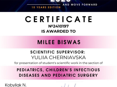 Студентський науковий гурток кафедри педіатрії № 1 із неонатологією